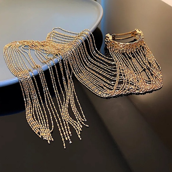 Boho Gold Tassel Hair-clip main image 6